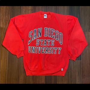 Russell Athletic Red San Diego State University Sweatshirt